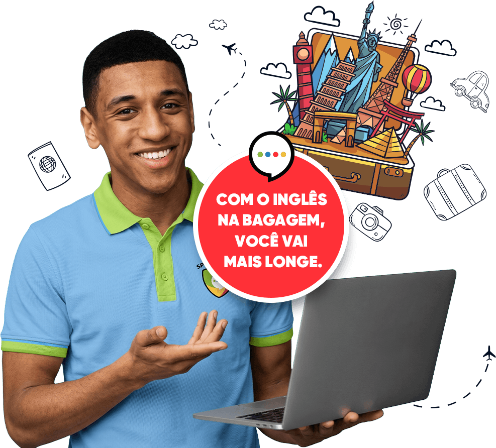 Com inglês na bagagem, você vai mais longe. Speak League